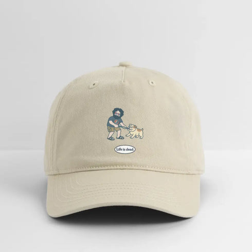 Life is dead. Jerry and Frank are Tuggin' Grateful Dead Stealie Dad Hat - khaki